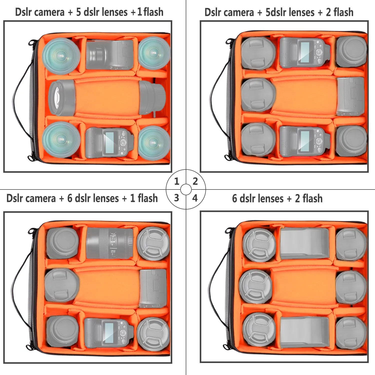 NEEWER 11.02”×6.29”× 11.02” Camera Carrying Case