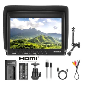 NEEWER F100 7" HD Camera Field Monitor with Charger Set