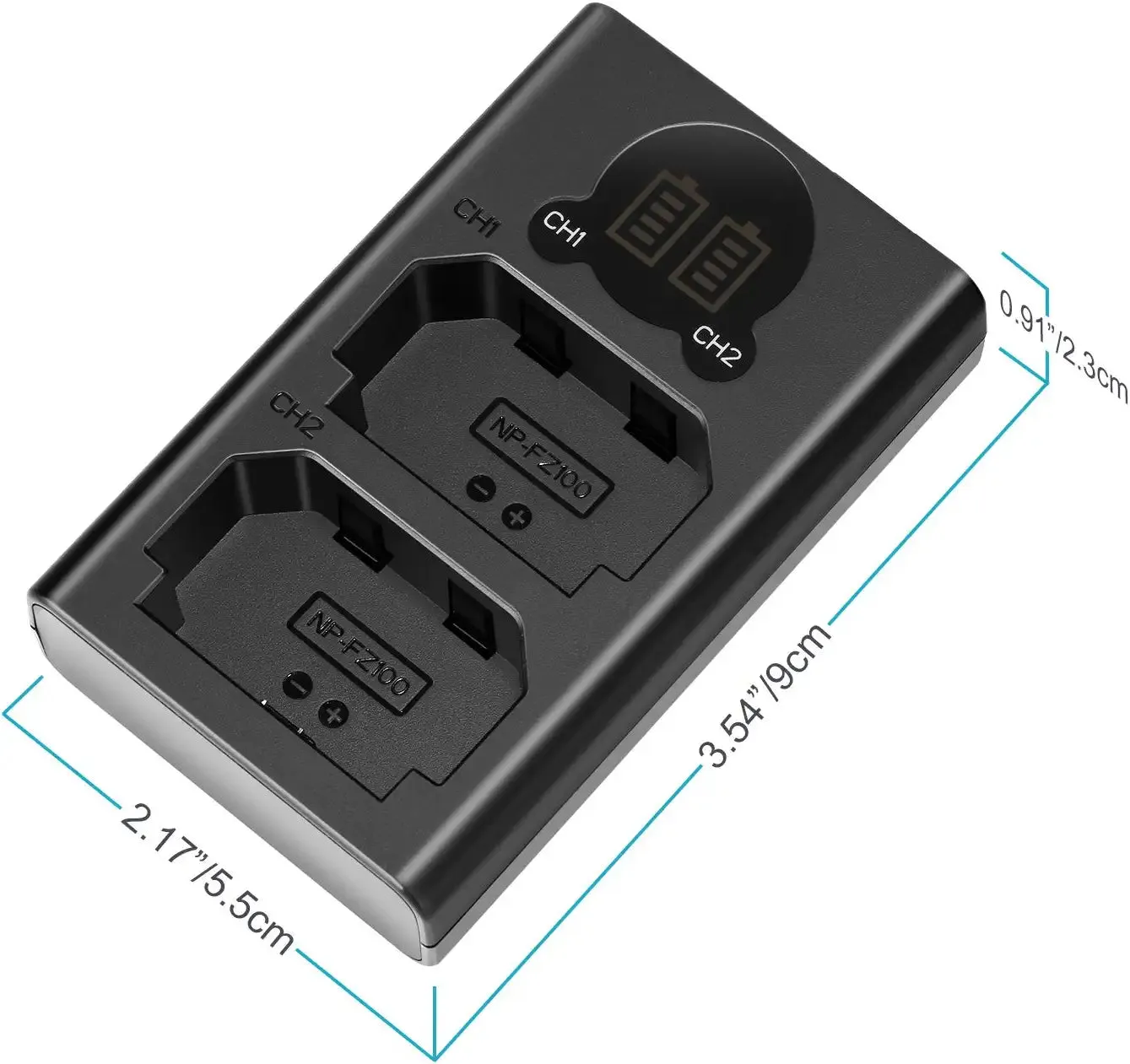 NEEWER NP-FZ100 Sony Replacement Battery Charger Set