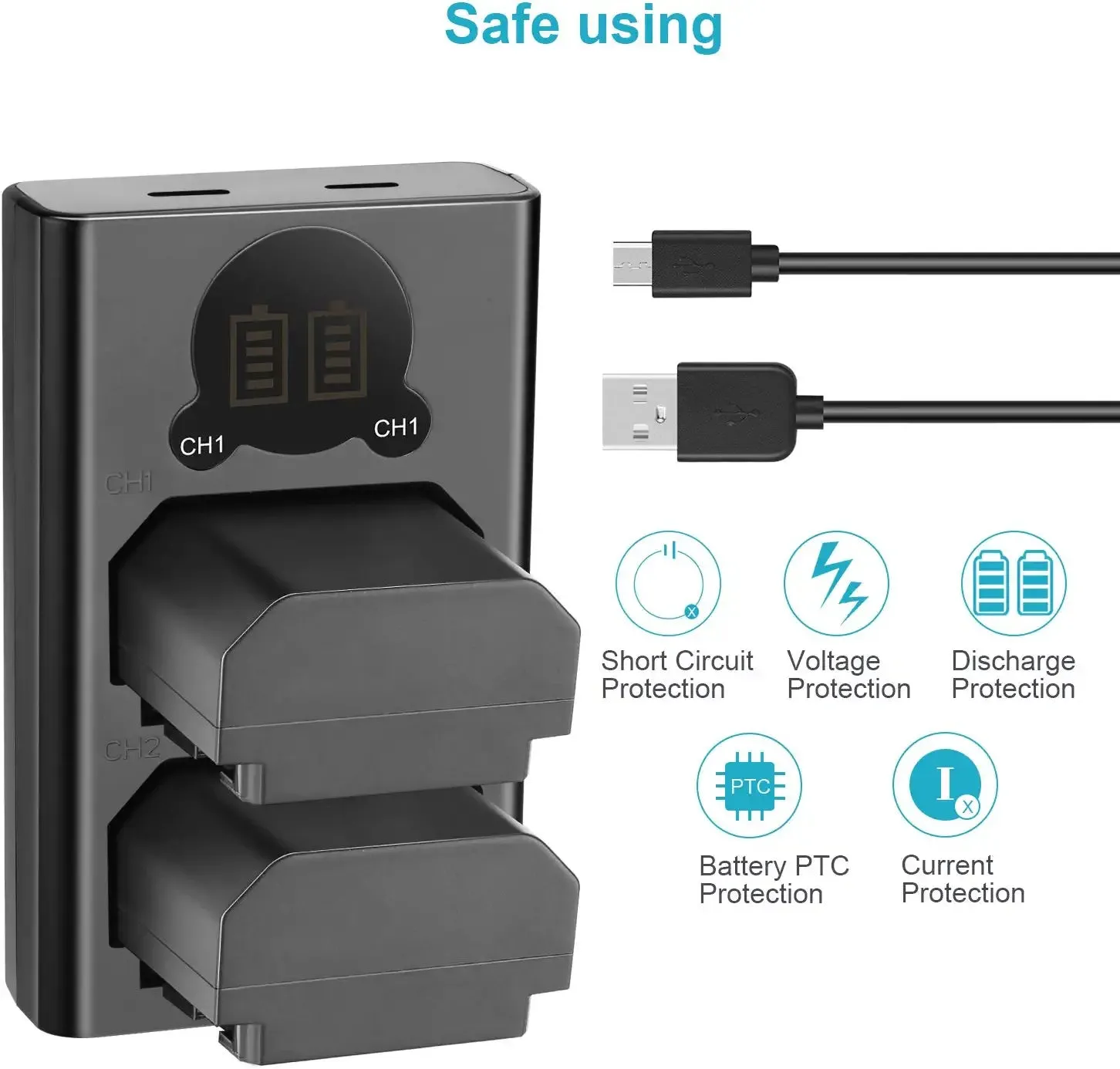 NEEWER NP-FZ100 Sony Replacement Battery Charger Set