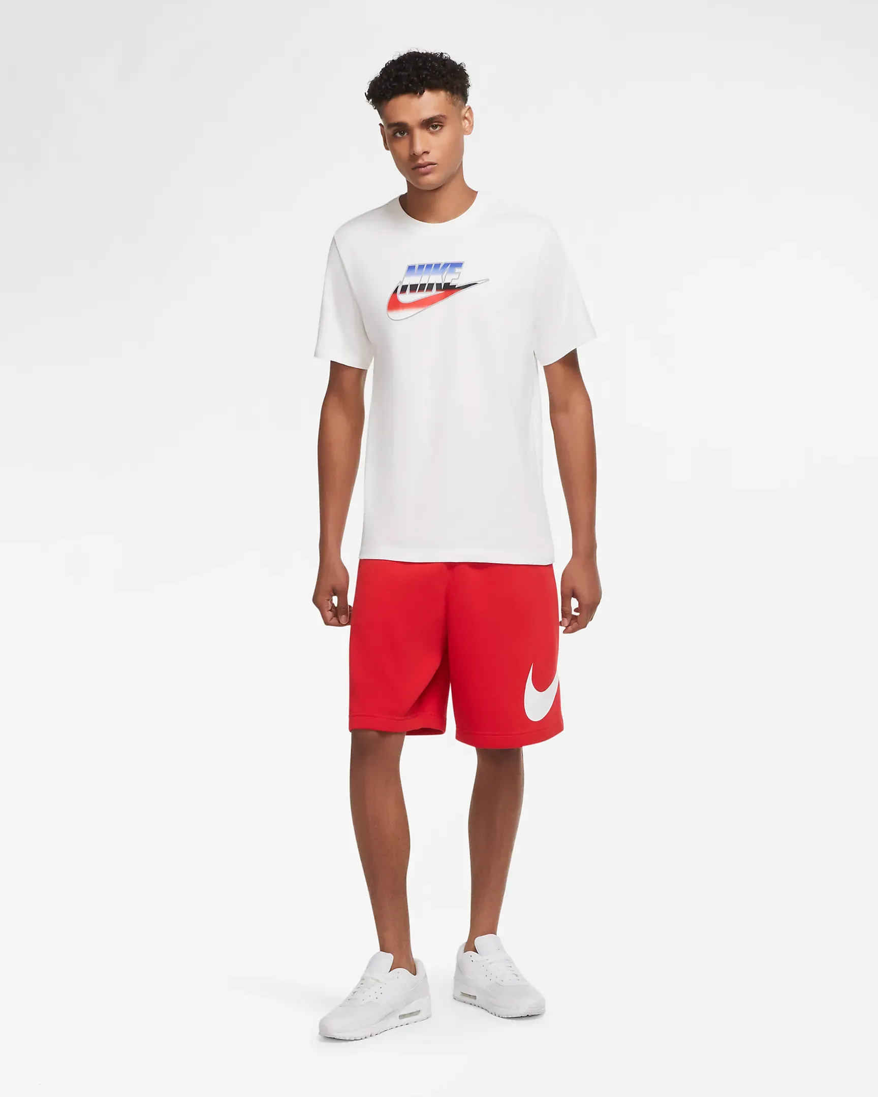 Nike Men's Sportswear Club Shorts - University Red / White