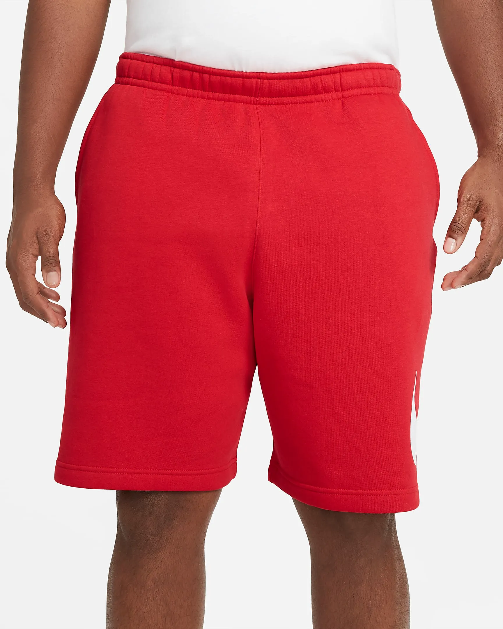 Nike Men's Sportswear Club Shorts - University Red / White