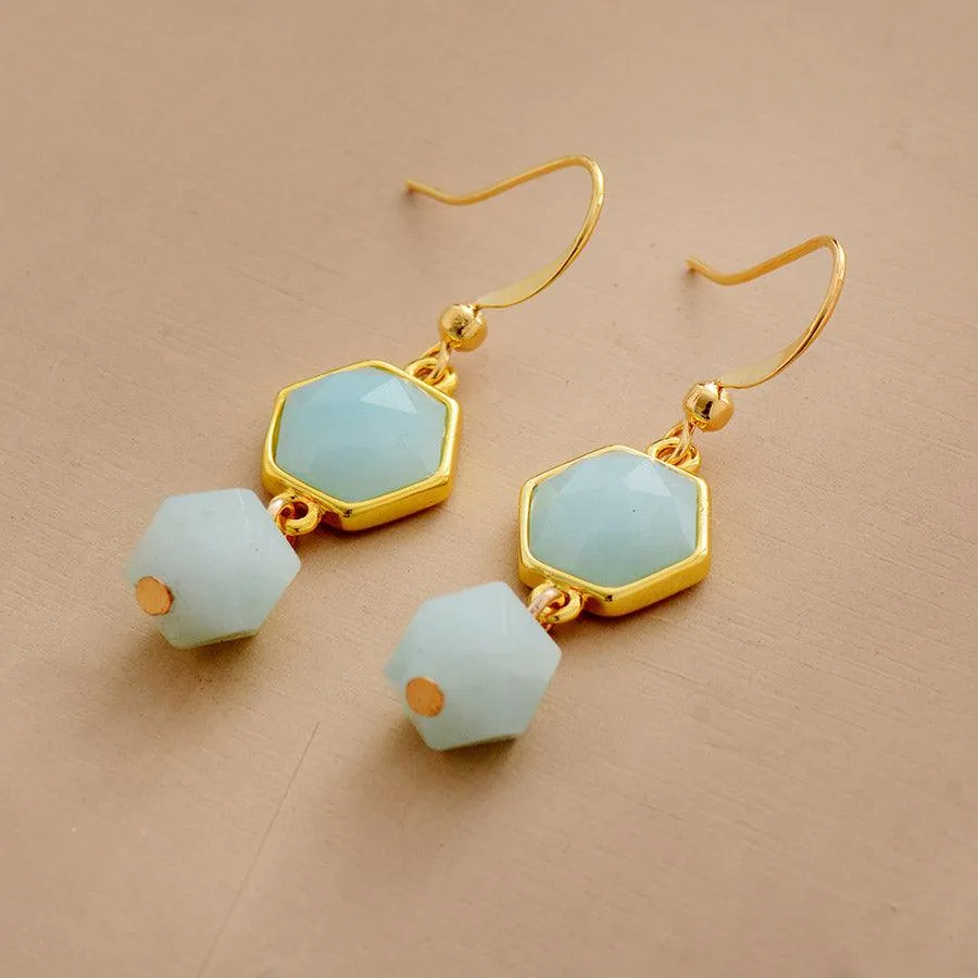 Ningali Amazonite Dangle Earrings