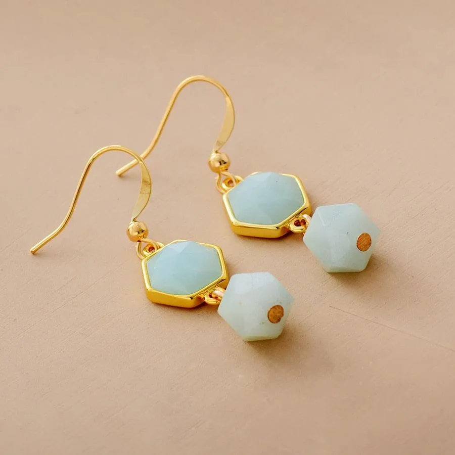 Ningali Amazonite Dangle Earrings