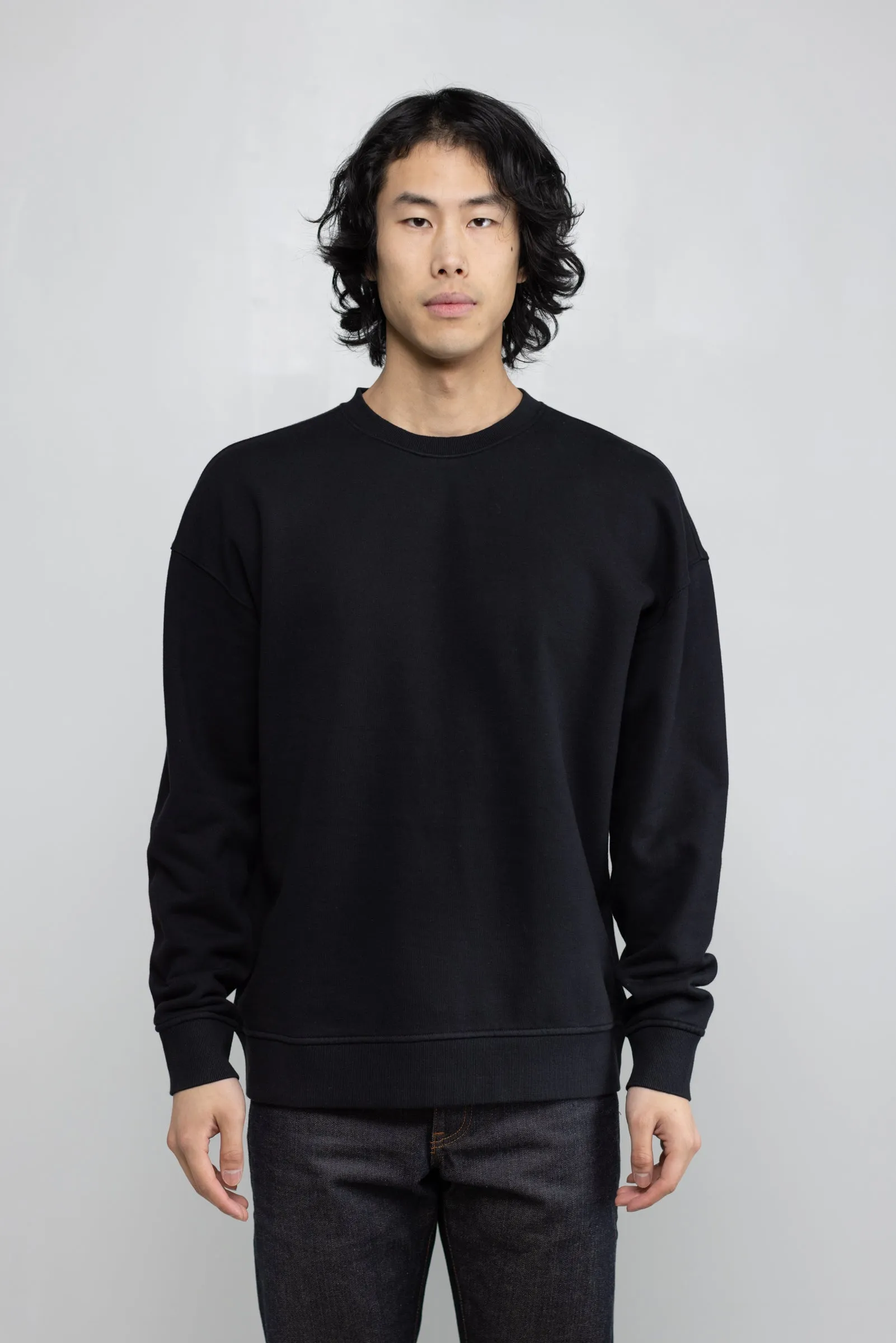 NS2174-1 Cotton Fleece Sweatshirt in Black