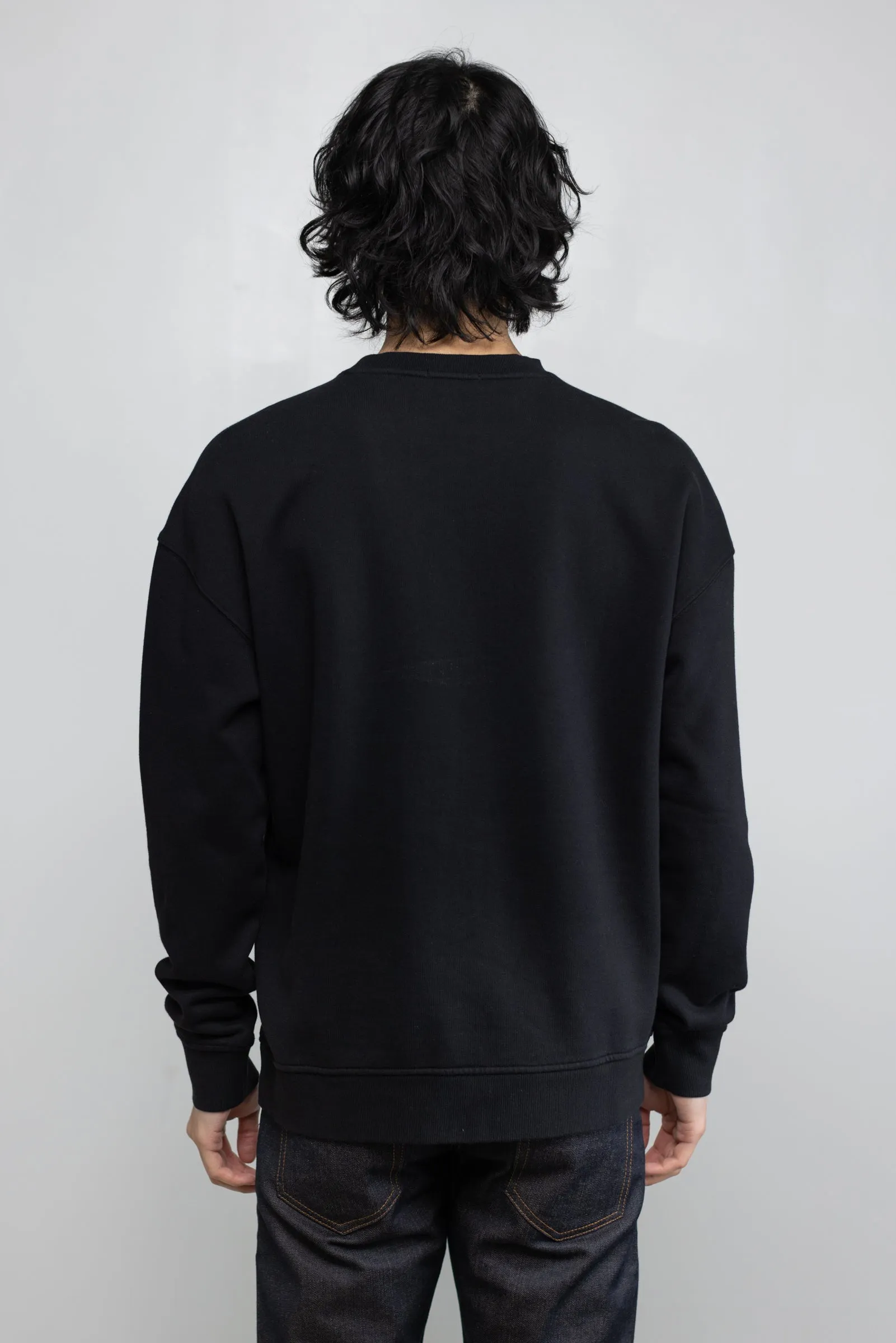 NS2174-1 Cotton Fleece Sweatshirt in Black