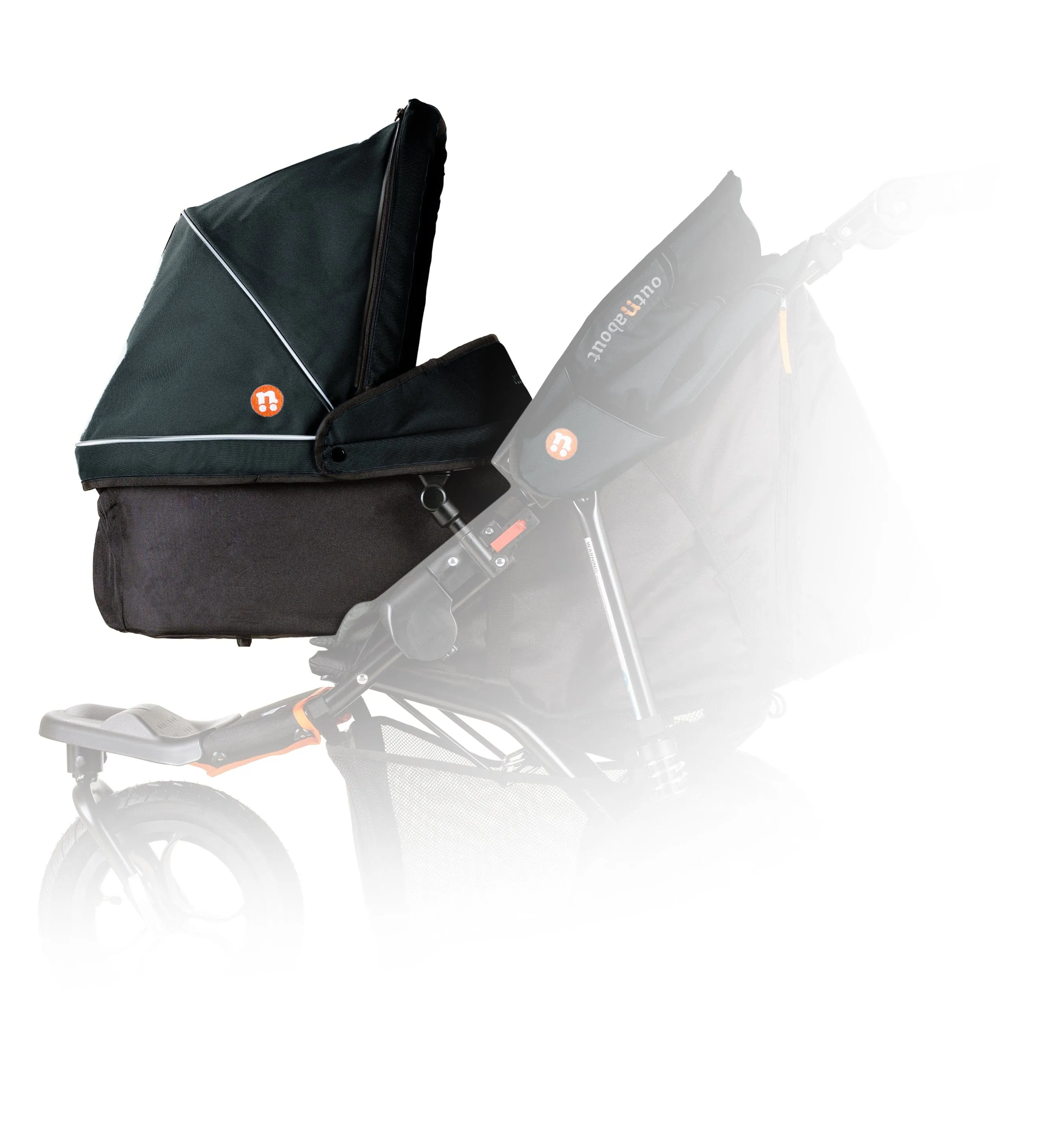 Out n About Single Carrycot - Forest Black