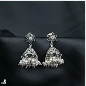 Oxidized Jhumka - 4461