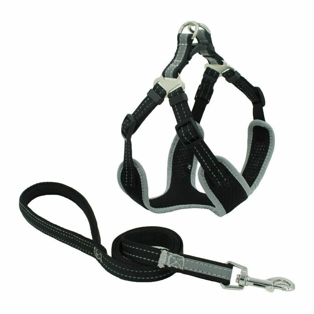 PETLAVISH™ Reflective No-Pull Dog Harness Leash: Adjustable, Soft, Breathable Control Vest XS-Large