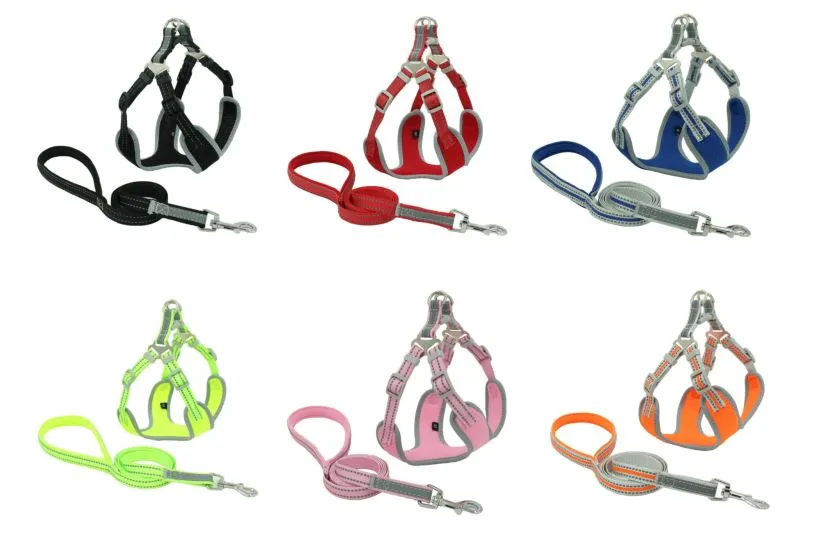 PETLAVISH™ Reflective No-Pull Dog Harness Leash: Adjustable, Soft, Breathable Control Vest XS-Large