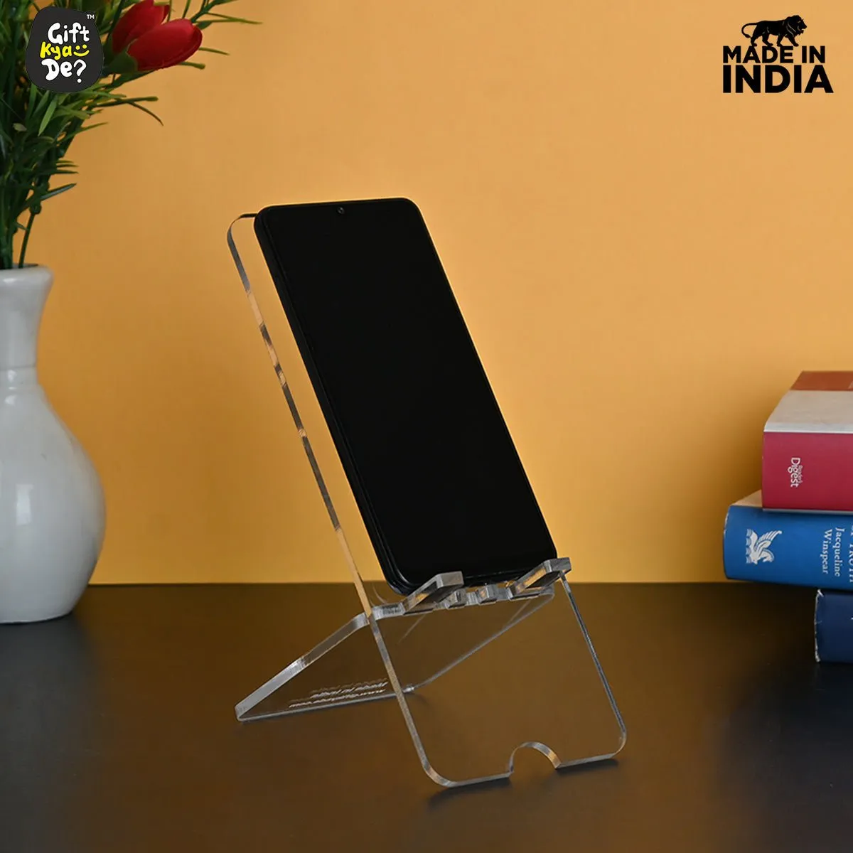 Portable Mobile Stand With Charging Slot | Mobile Accessories | Desk Decor