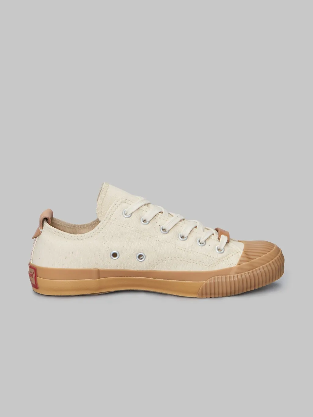 Pras Shellcap Sneakers Low Leather Pull Strap Kinari/Gum