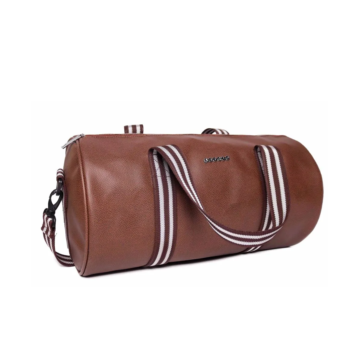 Pu Duffle Bag With Nylon Webbing Shoulder Handle