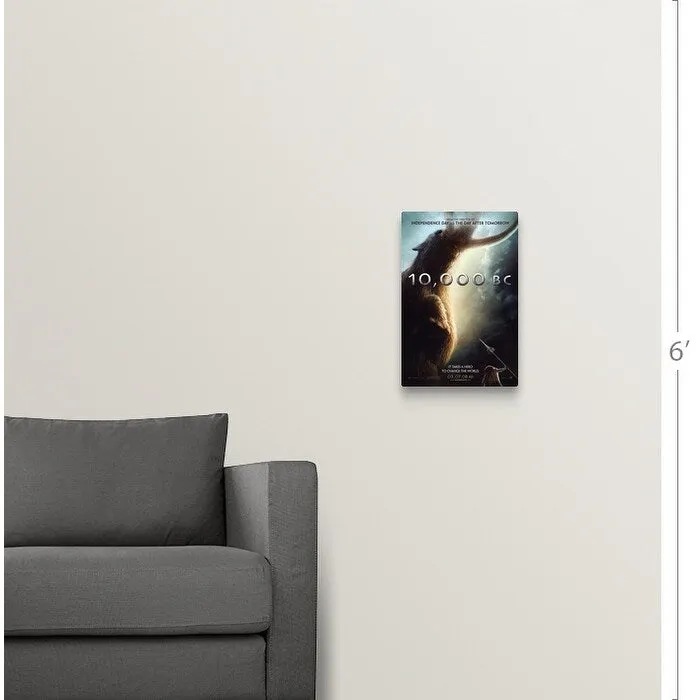 "10,000 B.C. - Movie Poster - Style A" Canvas Wall Art