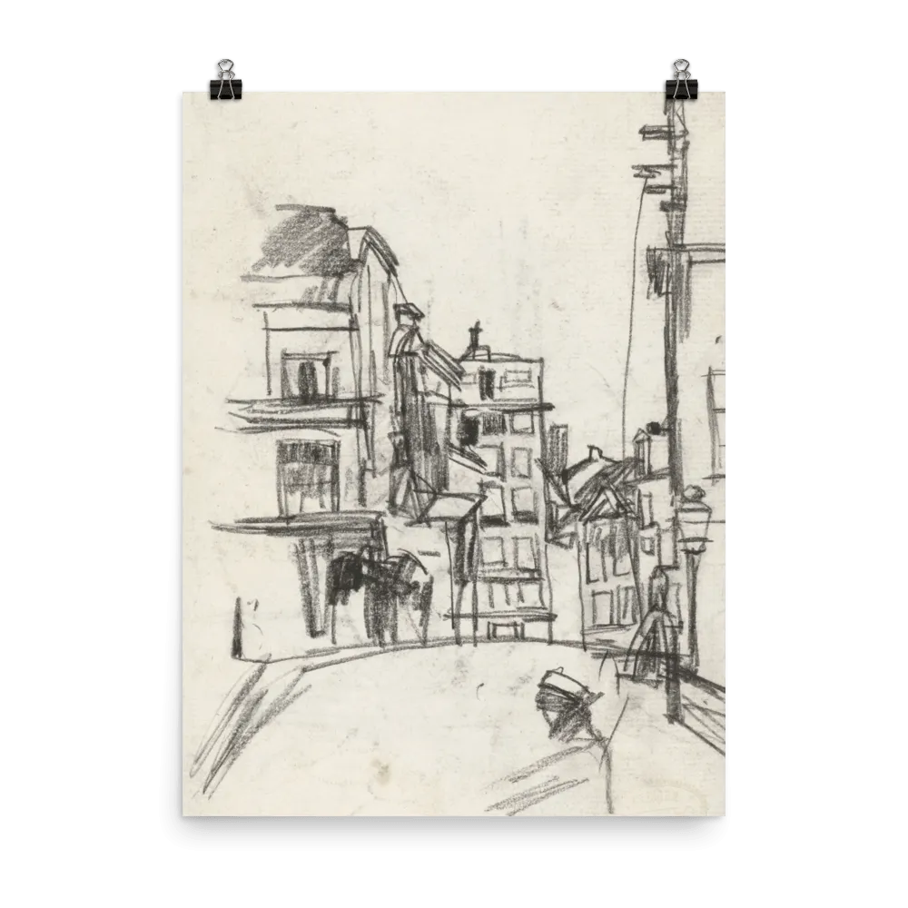 "City Sketch in Pencil" Art Print