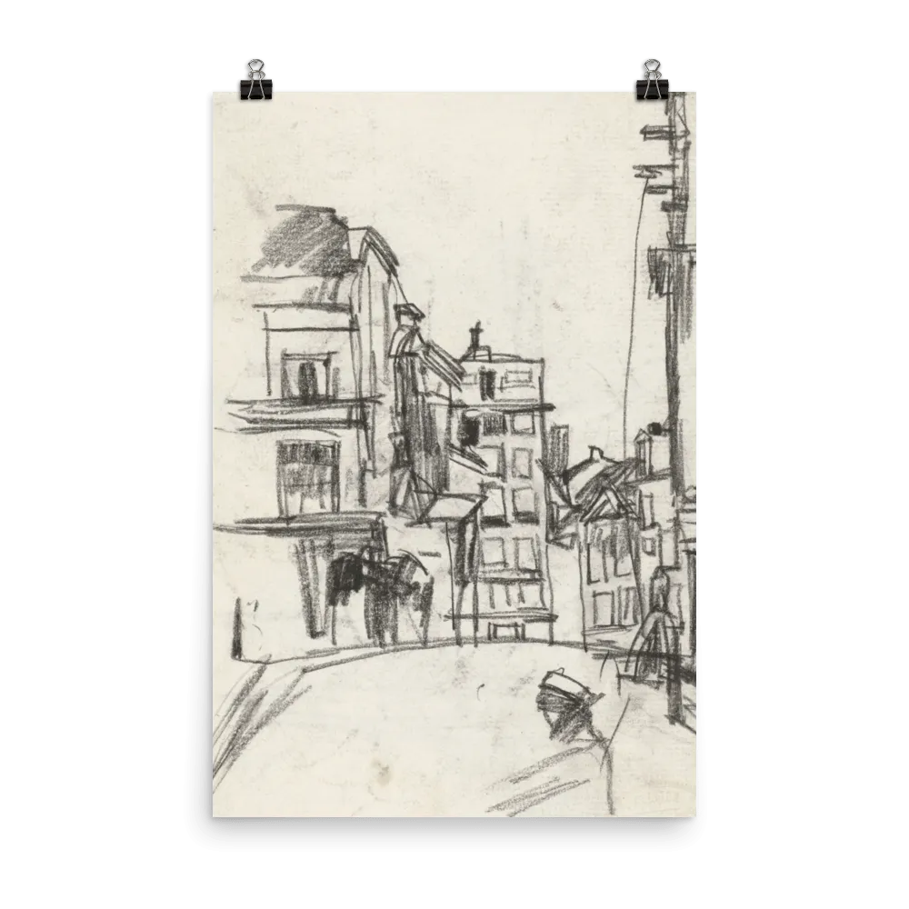 "City Sketch in Pencil" Art Print