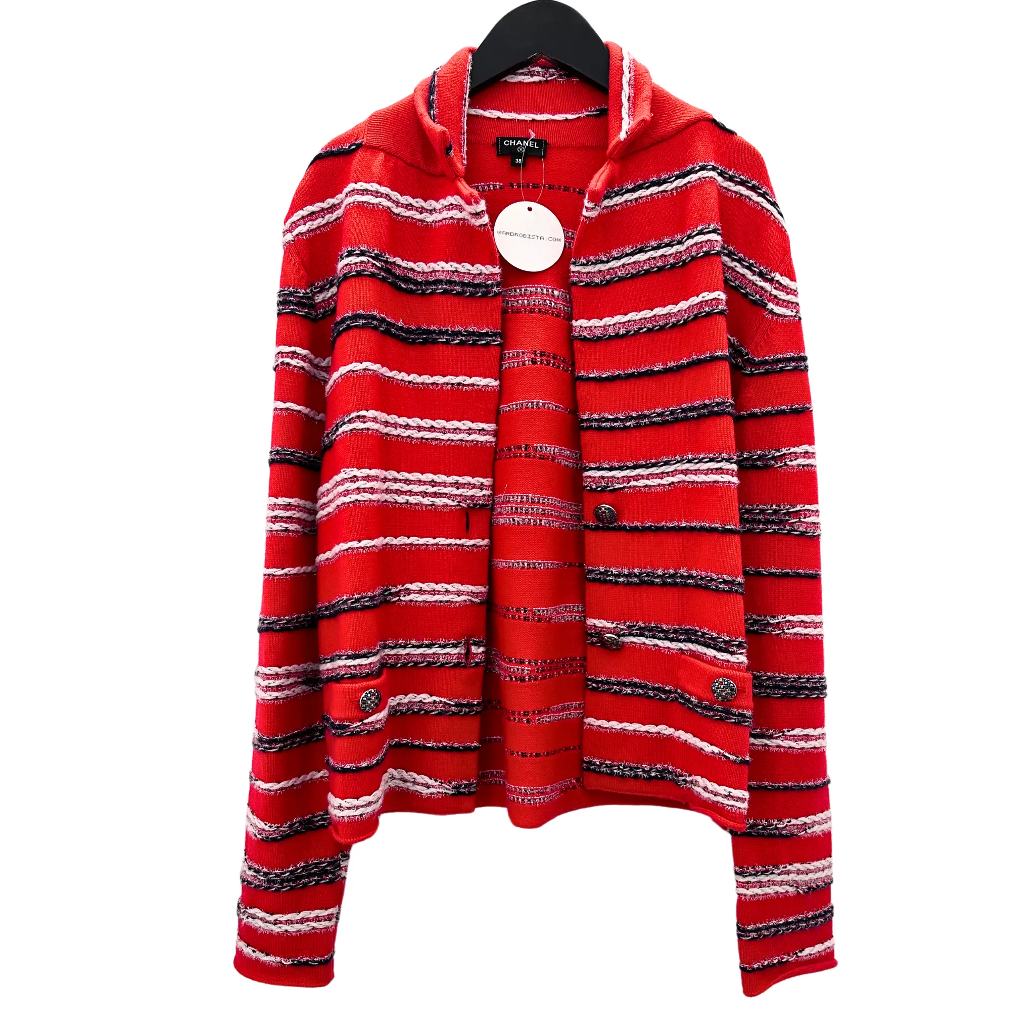 Red Striped Cardigan (Pre-loved)