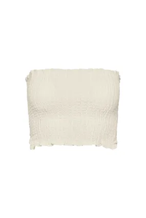 Rio Top - Ivory Crinkle Linen