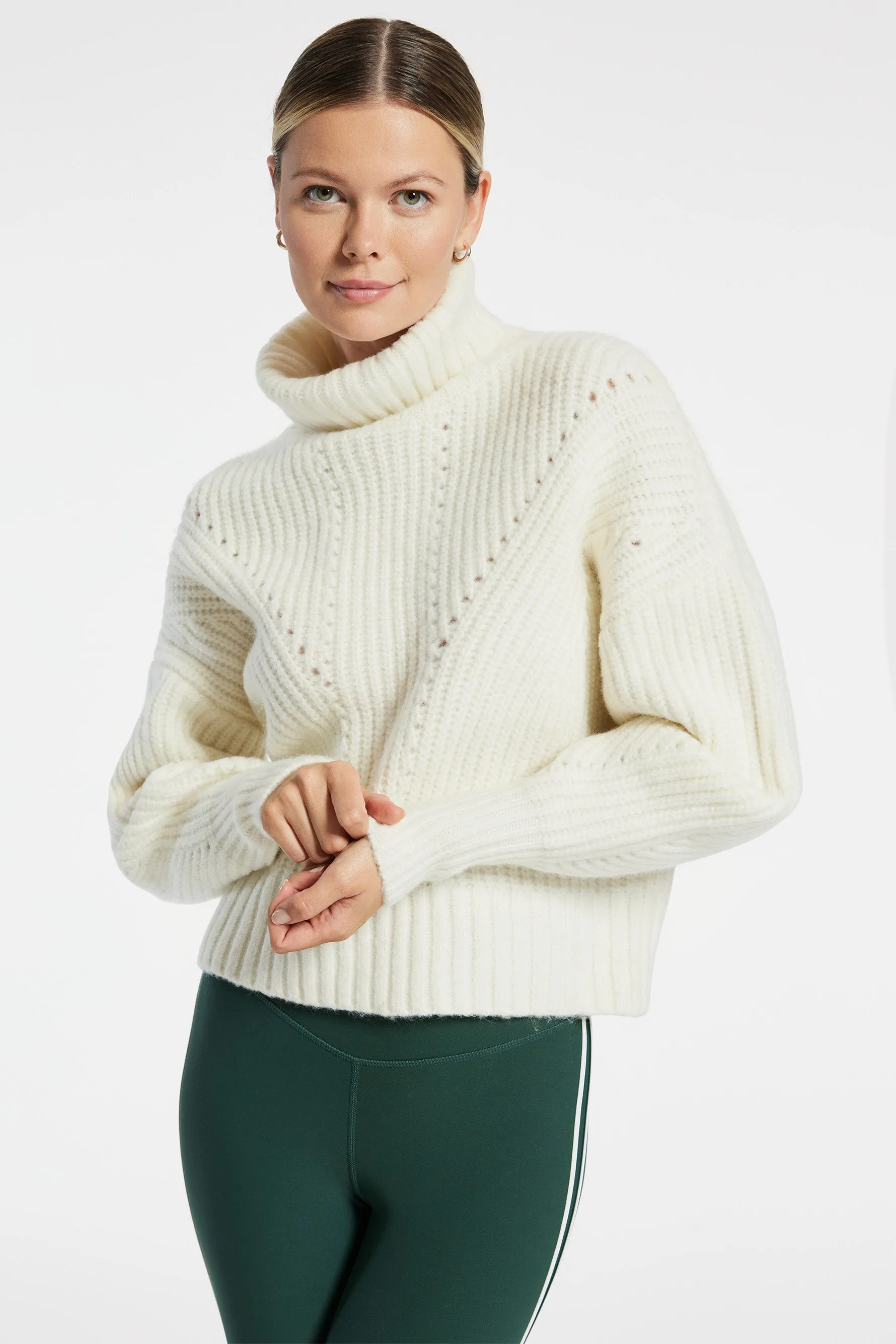 Rogan Cropped Knit - Egret