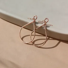 Rose Gold Essential Hoops