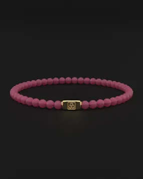 Ruby Matte Bracelet Faceted 4mm | Essential