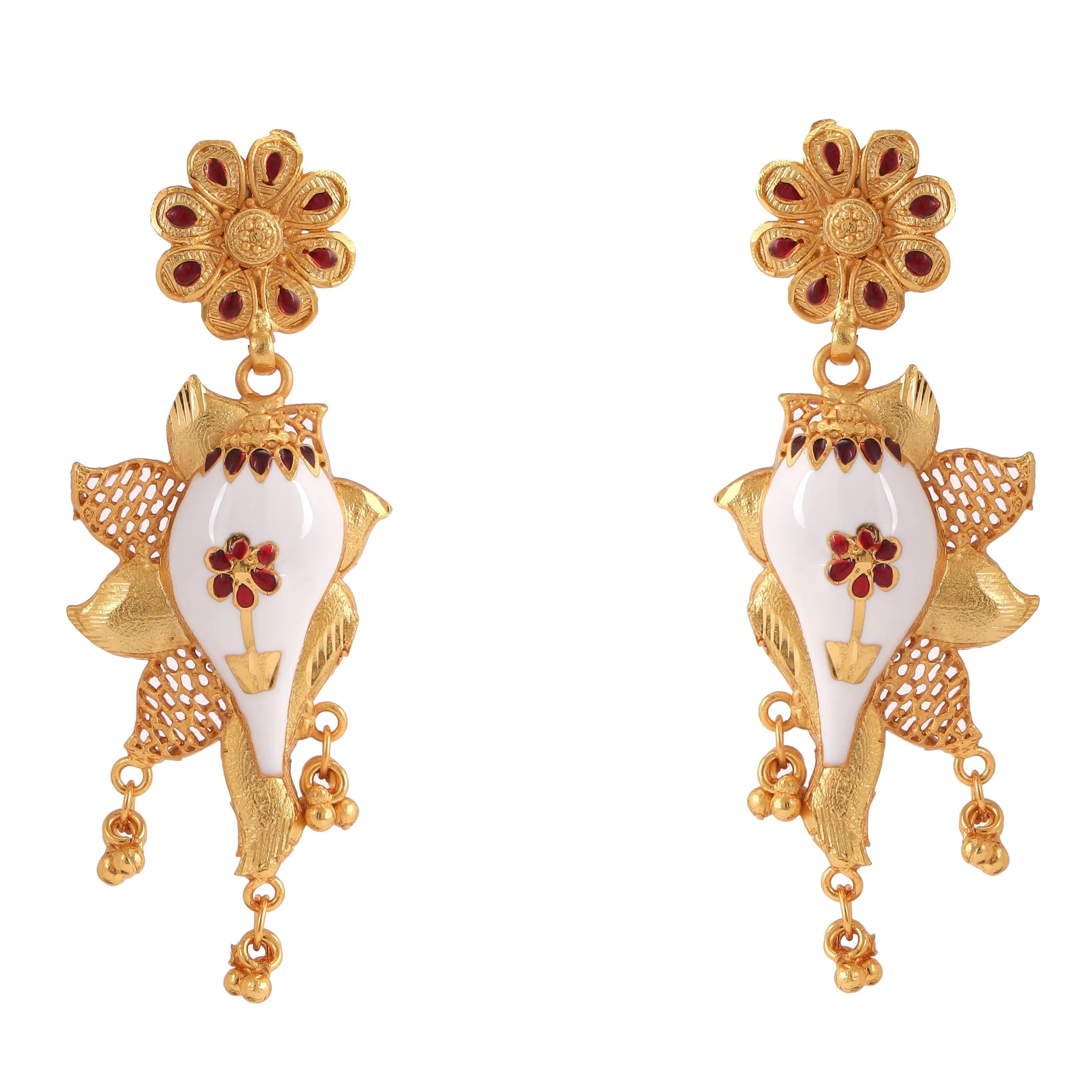 Sankho Sitahar With Matching Earrings