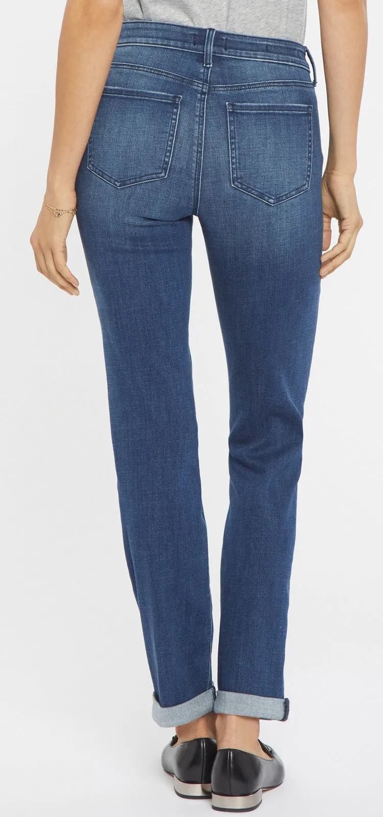 Sheri Slim Ankle Jeans Mediumblauw Premium Denim | Bluewell