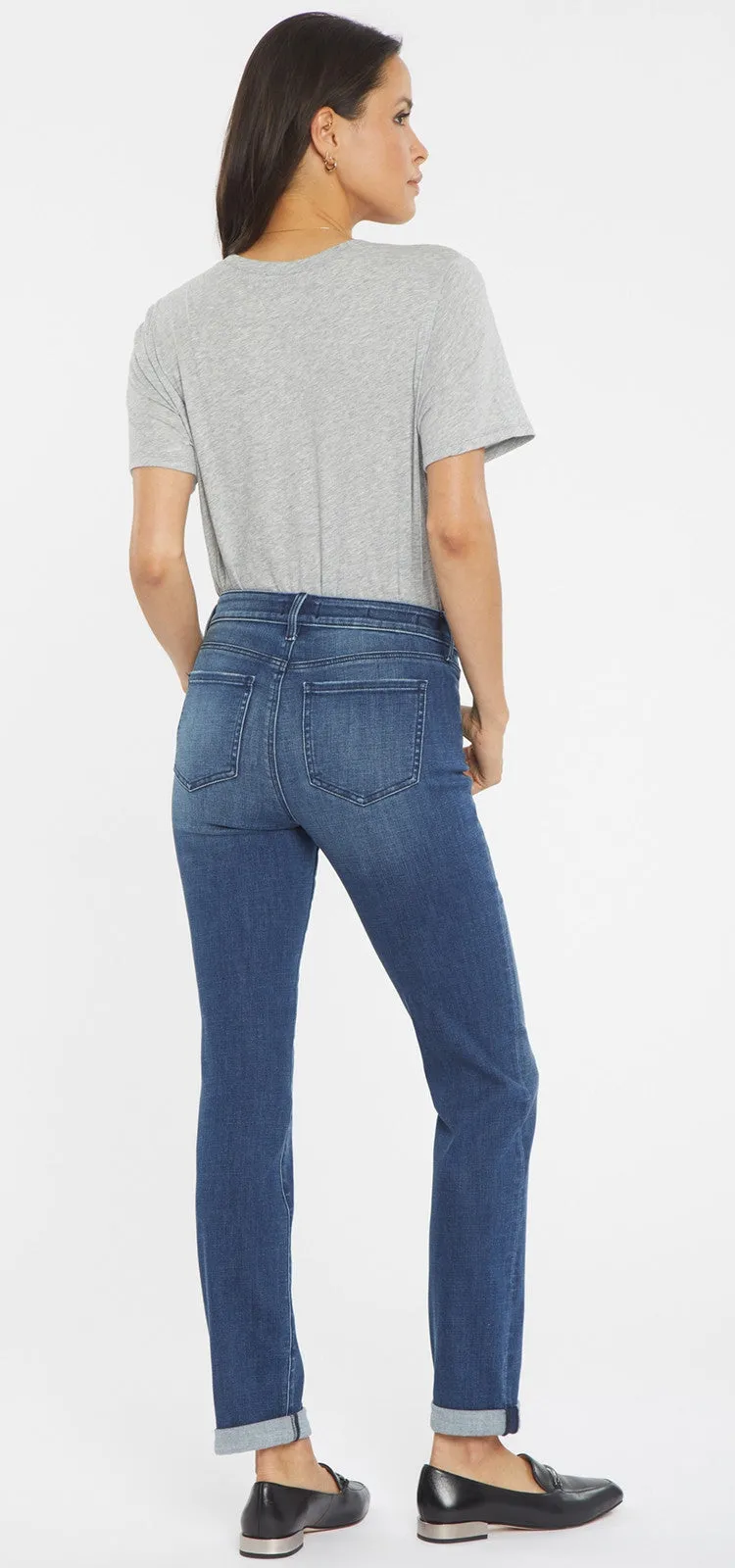 Sheri Slim Ankle Jeans Mediumblauw Premium Denim | Bluewell