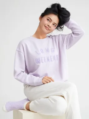 Shiraleah "Long Weekend" Sweatshirt, Lilac