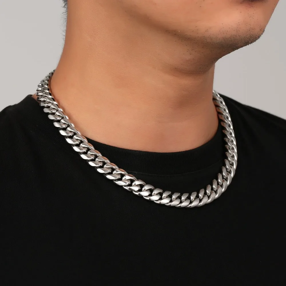 Silver Chunky Cuban Chain (12MM)