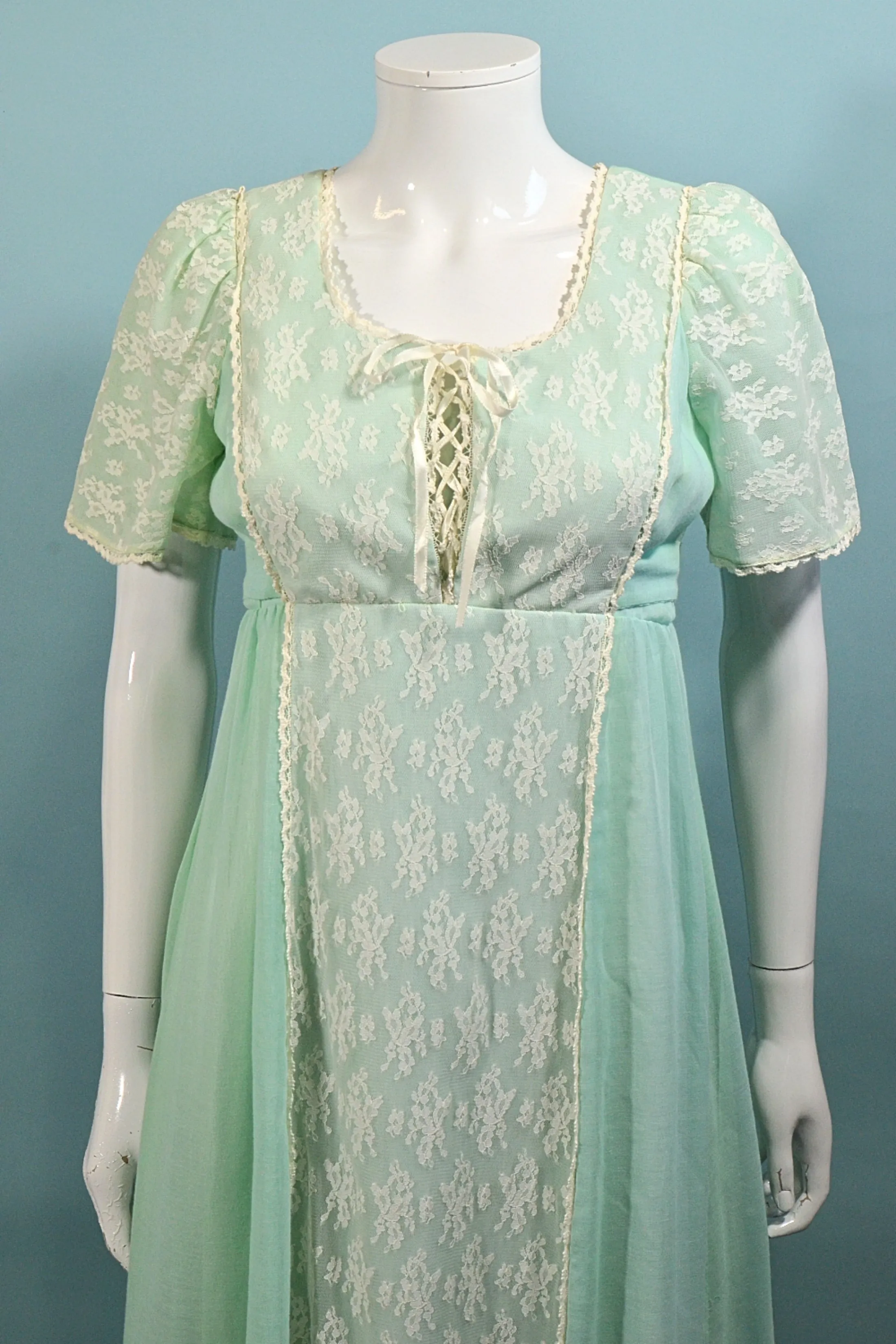 SOLD Candi Jones Prairie Maxi Dress, Gunne Sax Style