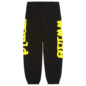 Sp5der Beluga Sweatpants Onyx/Yellow