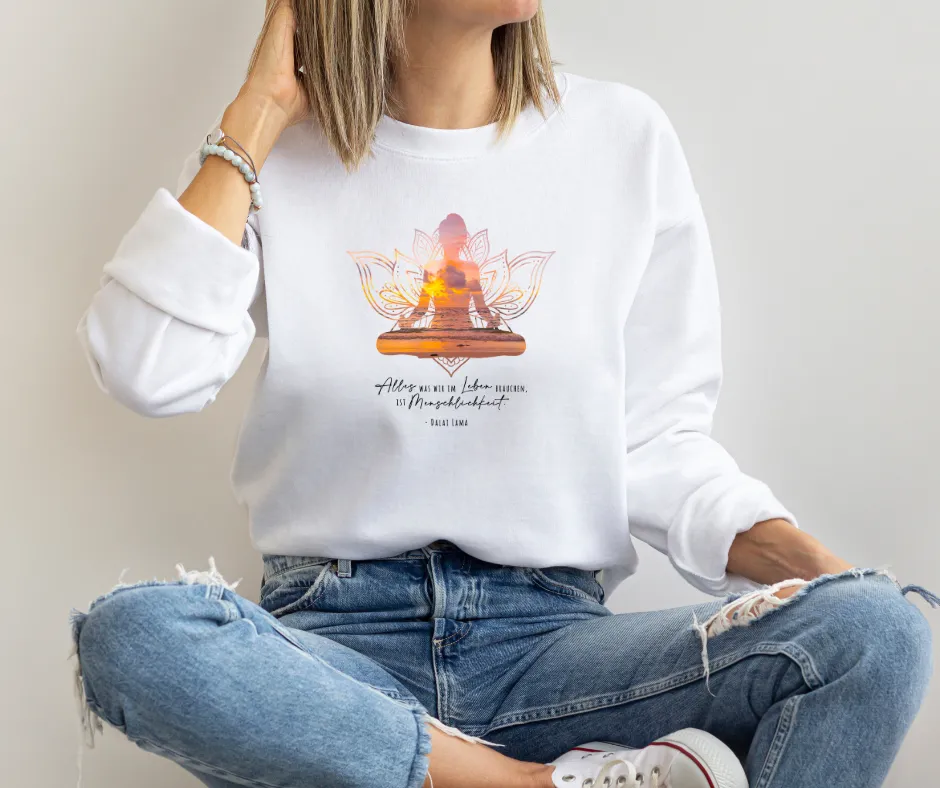 Sweatshirt Bio - Om Pose -