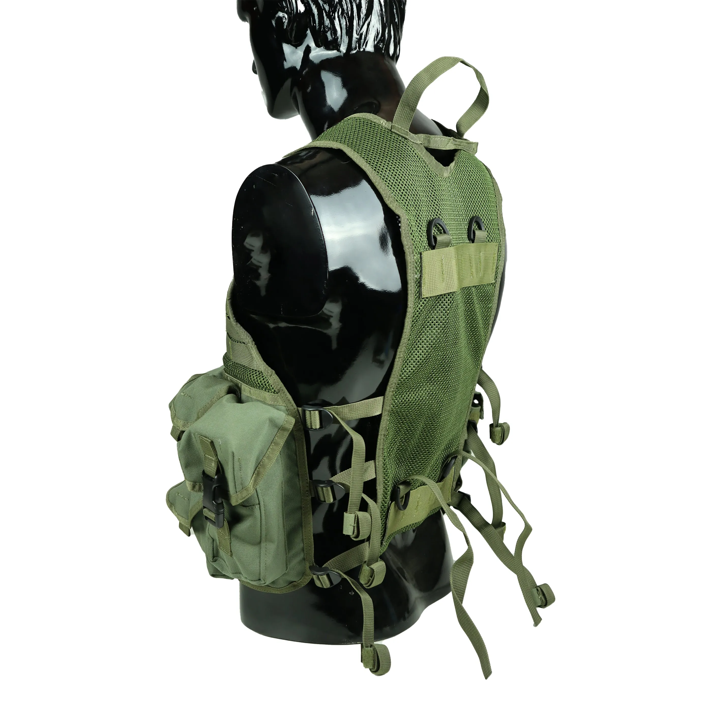 Tactical Vest With Ammunition Pouch - Olive Green