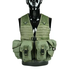 Tactical Vest With Ammunition Pouch - Olive Green