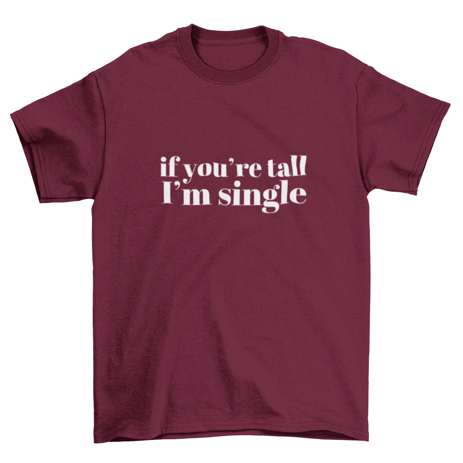 TALL/SINGLE, BABY TEE - BORDEAUX