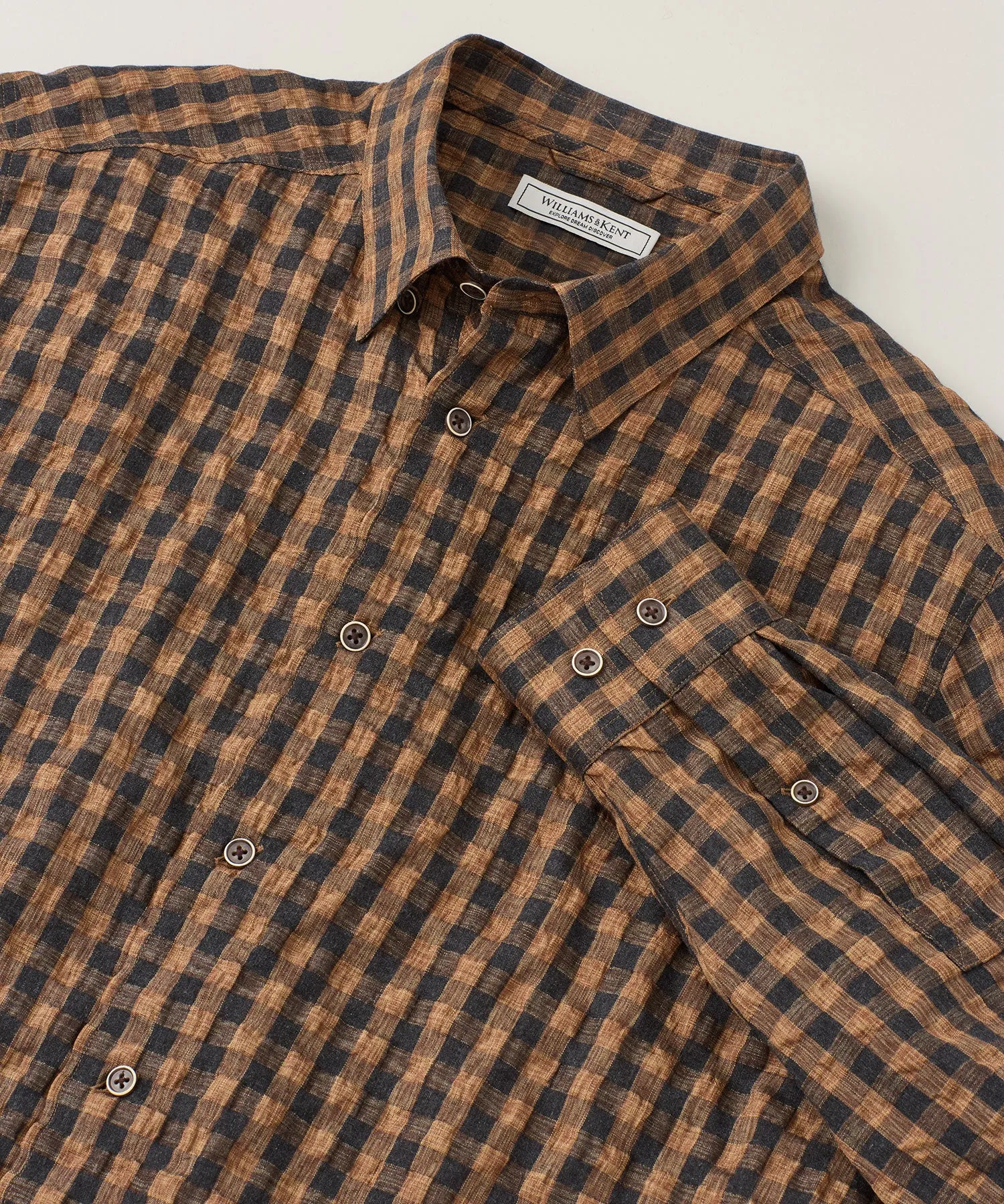 Textured Ombre Check Sport Shirt