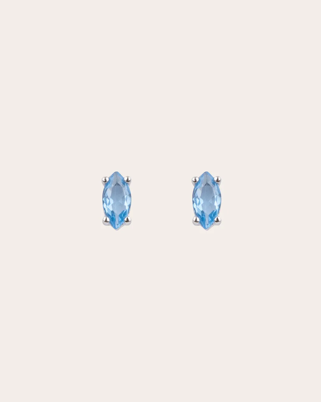 The Marquise studs - azure blue