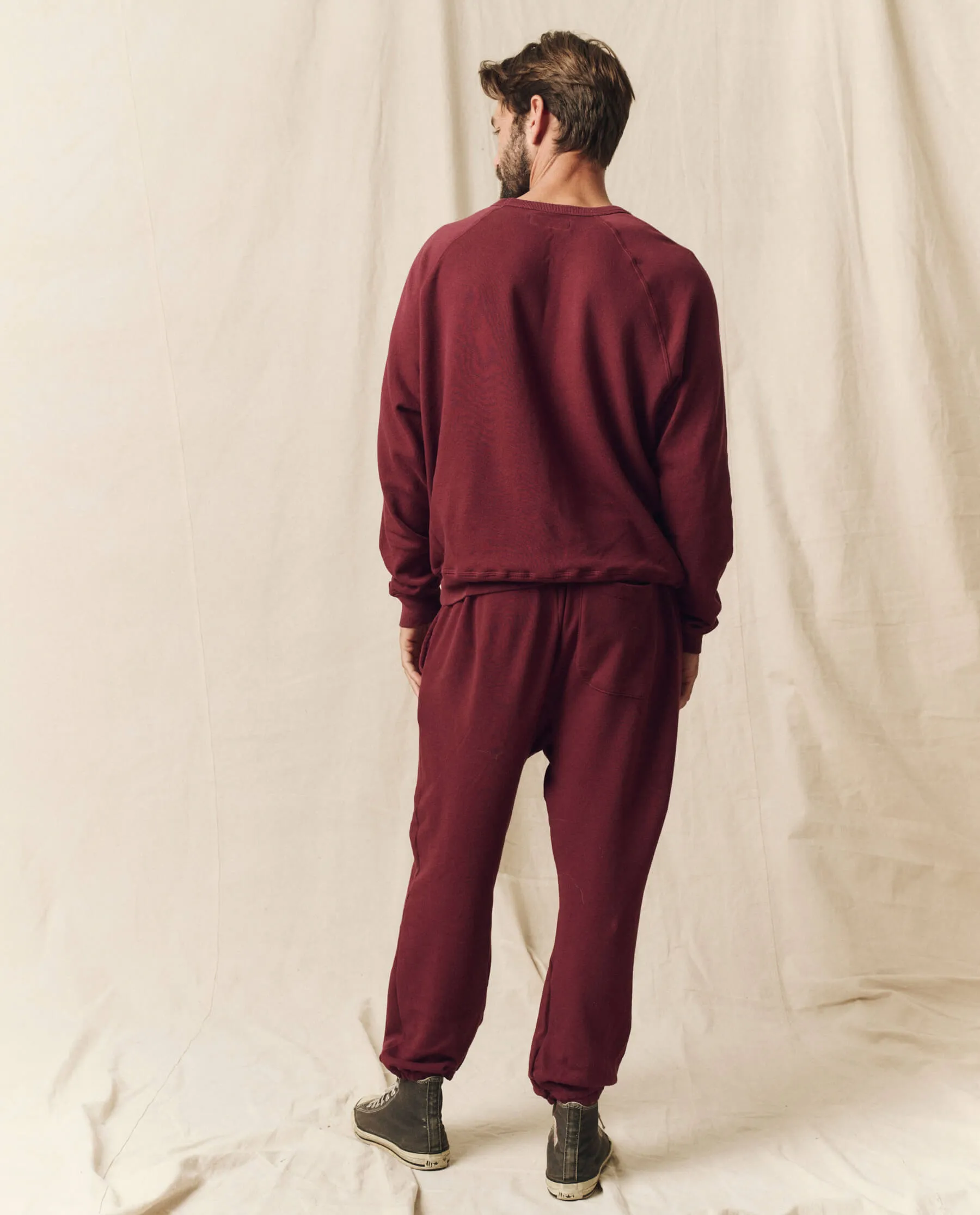 The Men's Stadium Sweatpant. Solid -- Mulled Wine