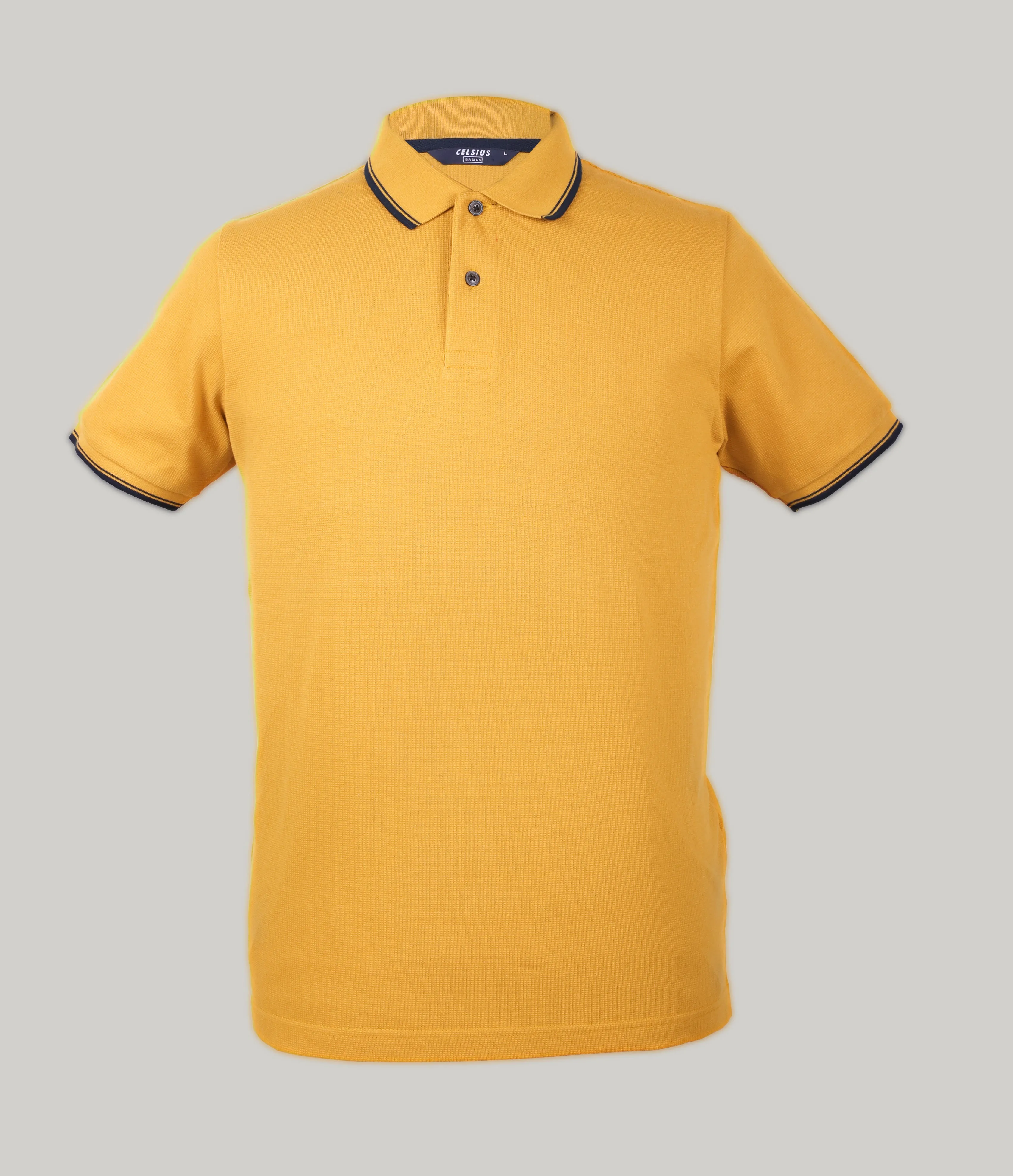 Tipped Collar Solid Polo