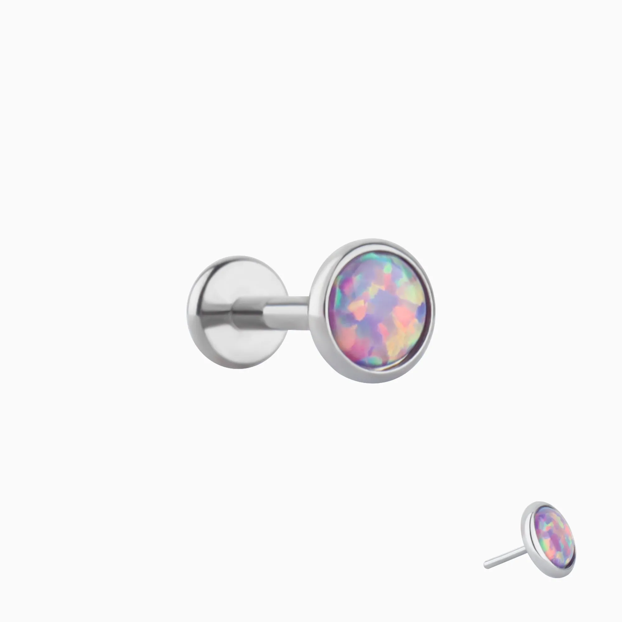 Titanium Dreamy Opal Stud