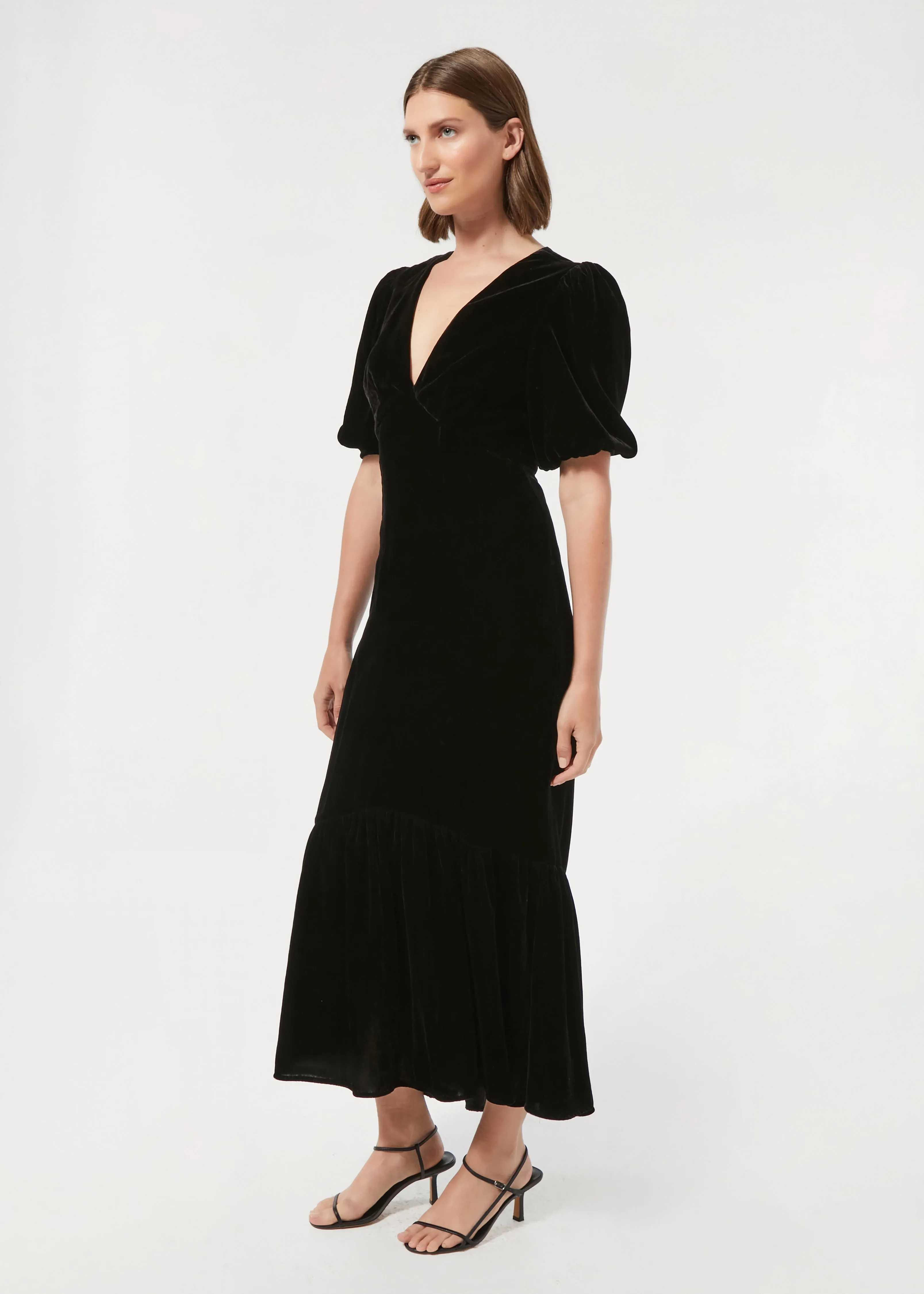 Velvet Ester Dress | Black