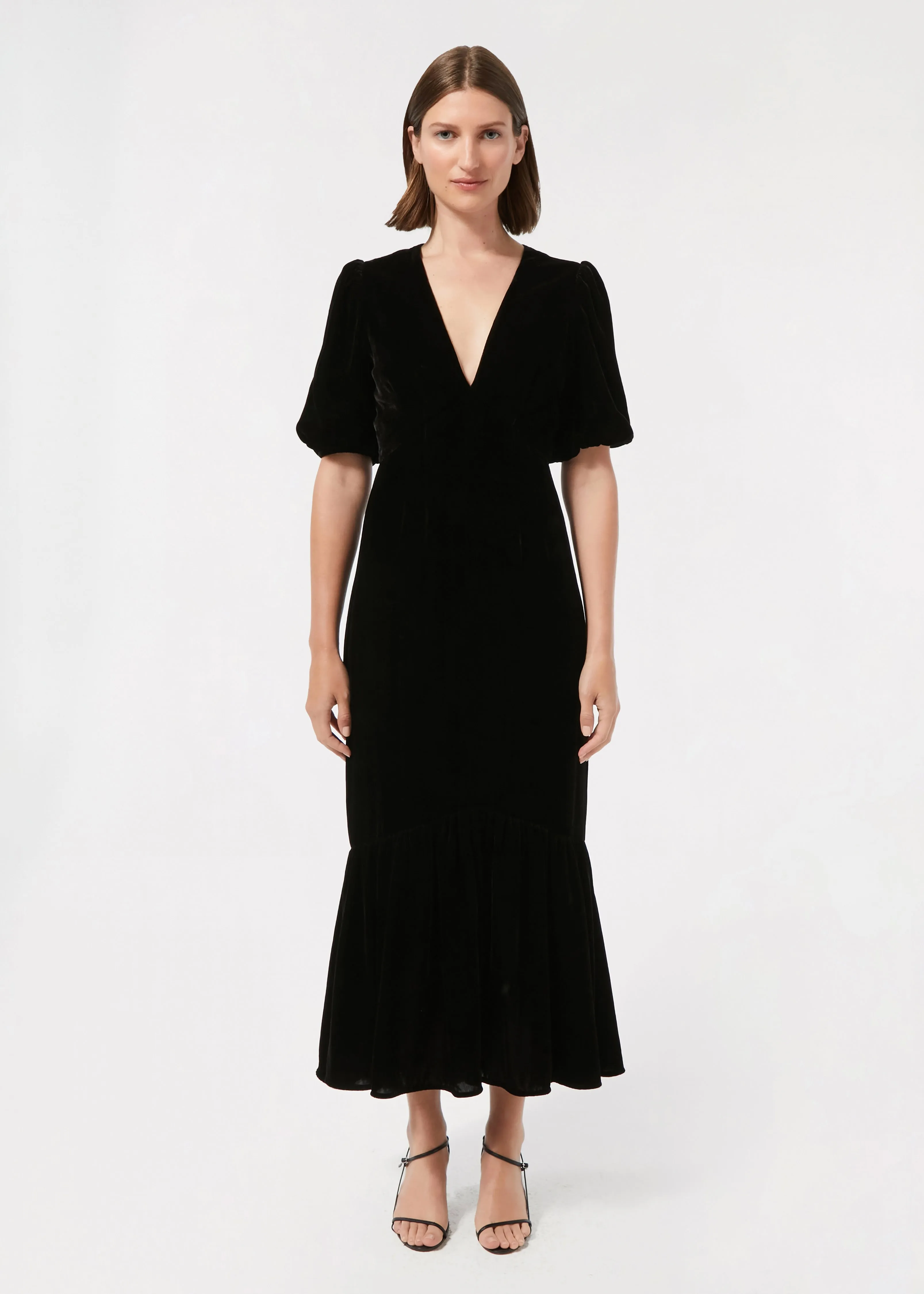 Velvet Ester Dress | Black