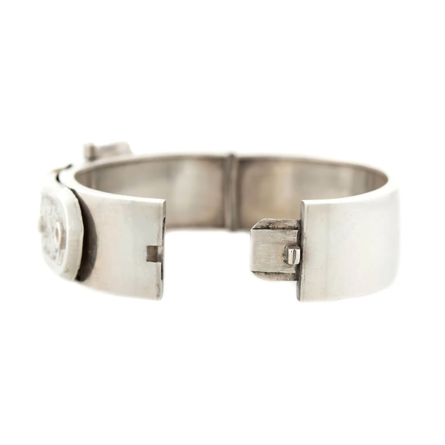 Victorian Sterling Silver Buckle Cuff Bracelet