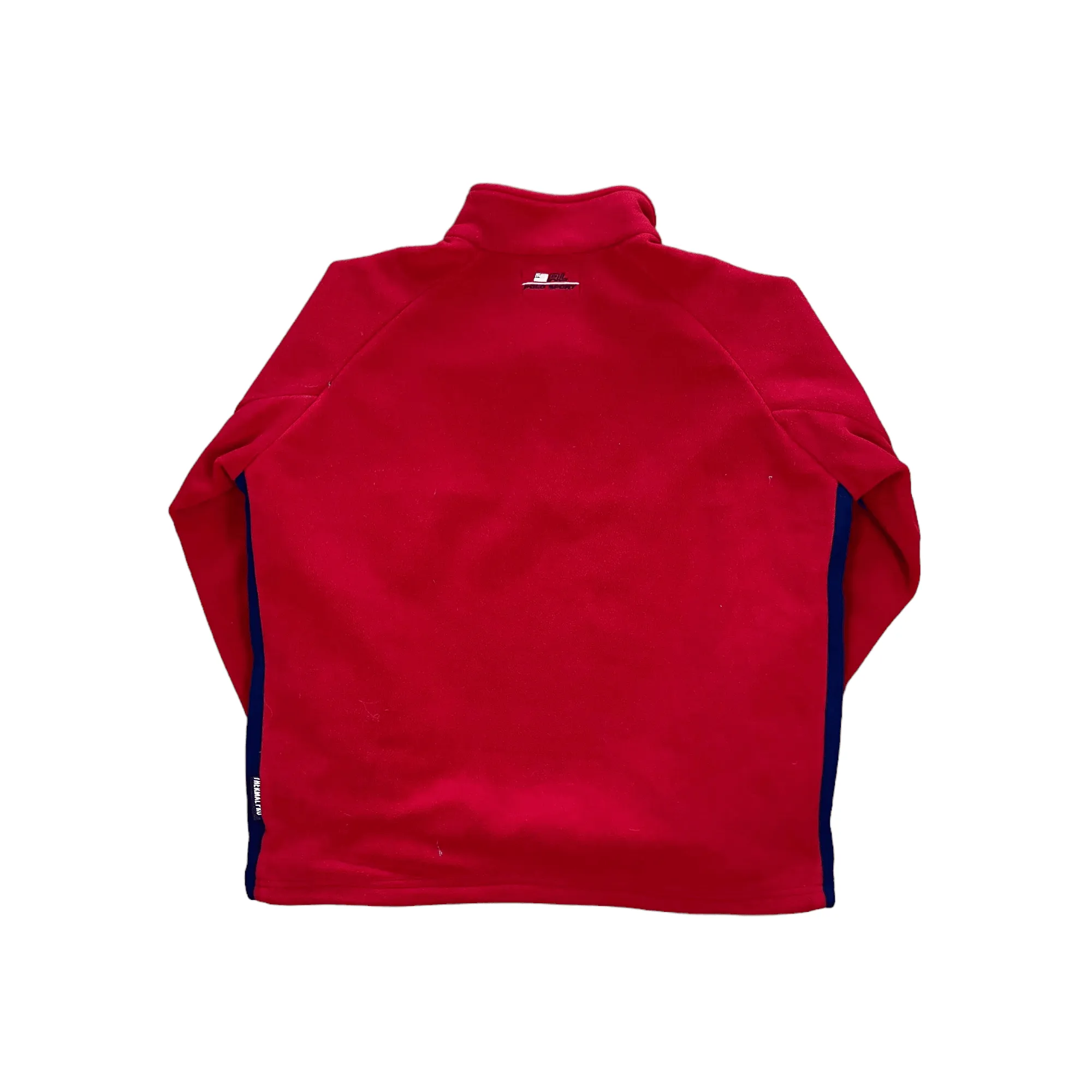 Vintage 90s Red Ralph Lauren Polo Sport Quarter Zip Fleece - Large