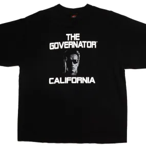 VINTAGE ARNOLD SCHWARZENEGGER THE GOVERNATOR TEE SHIRT SIZE LARGE