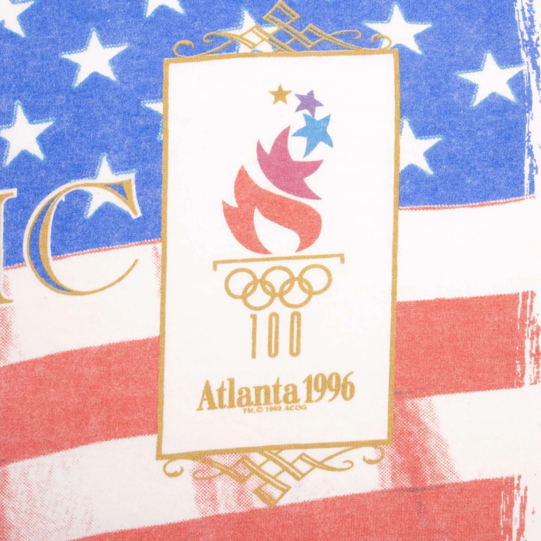 VINTAGE ATLANTA CENTENNIAL OLYMPIC GAMES 1996 TEE SHIRT SIZE LARGE