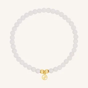 White Agate Lumier Bracelet - Stone of Resilience