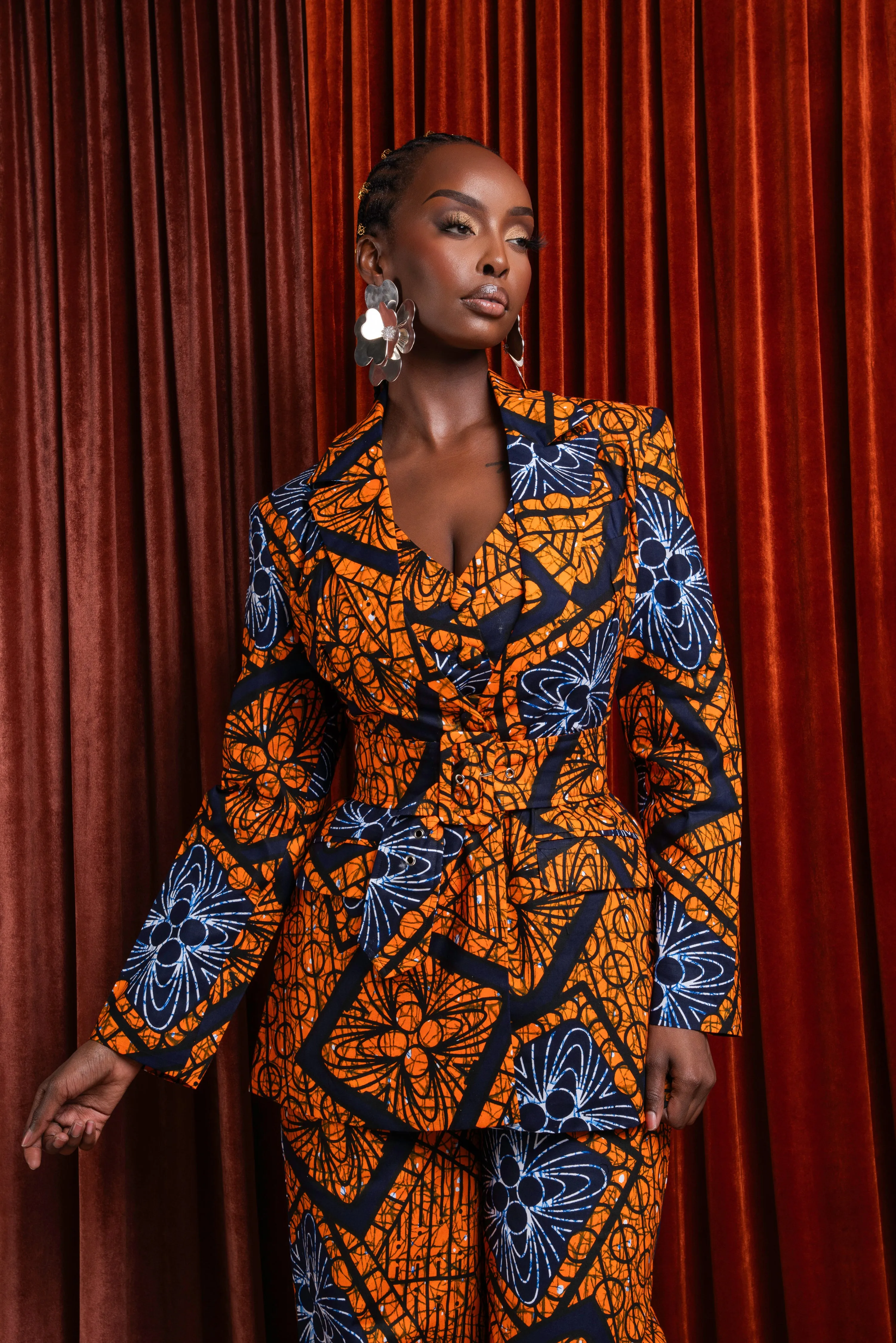 ZEZE African print BLAZER